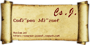 Csépes József névjegykártya