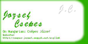 jozsef csepes business card