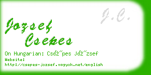 jozsef csepes business card